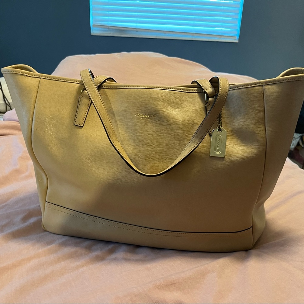 Coach Large tote bag, Camel